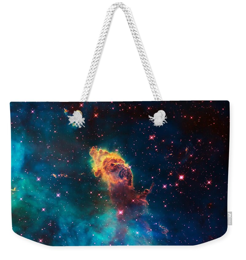 Nebula Weekender Tote Bag featuring the photograph Deep Space Smoke by Jennifer Rondinelli Reilly - Fine Art Photography