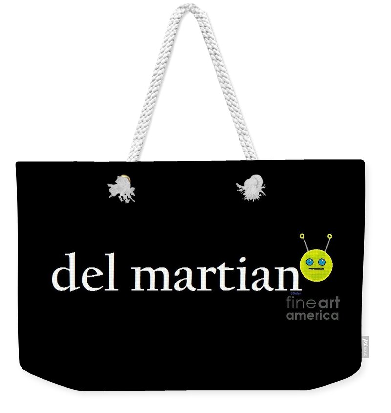 Del Mar Weekender Tote Bag featuring the painting Del Martian by Denise Railey
