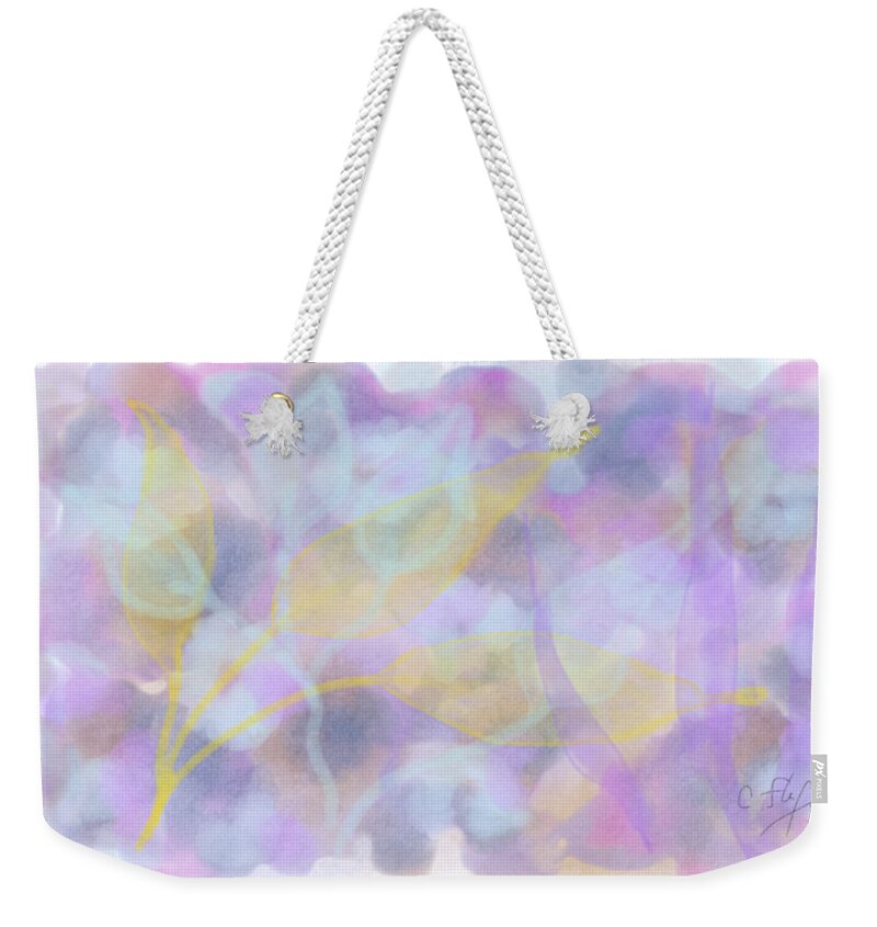 Delicate Weekender Tote Bag featuring the digital art Delicacy by Cristina Stefan