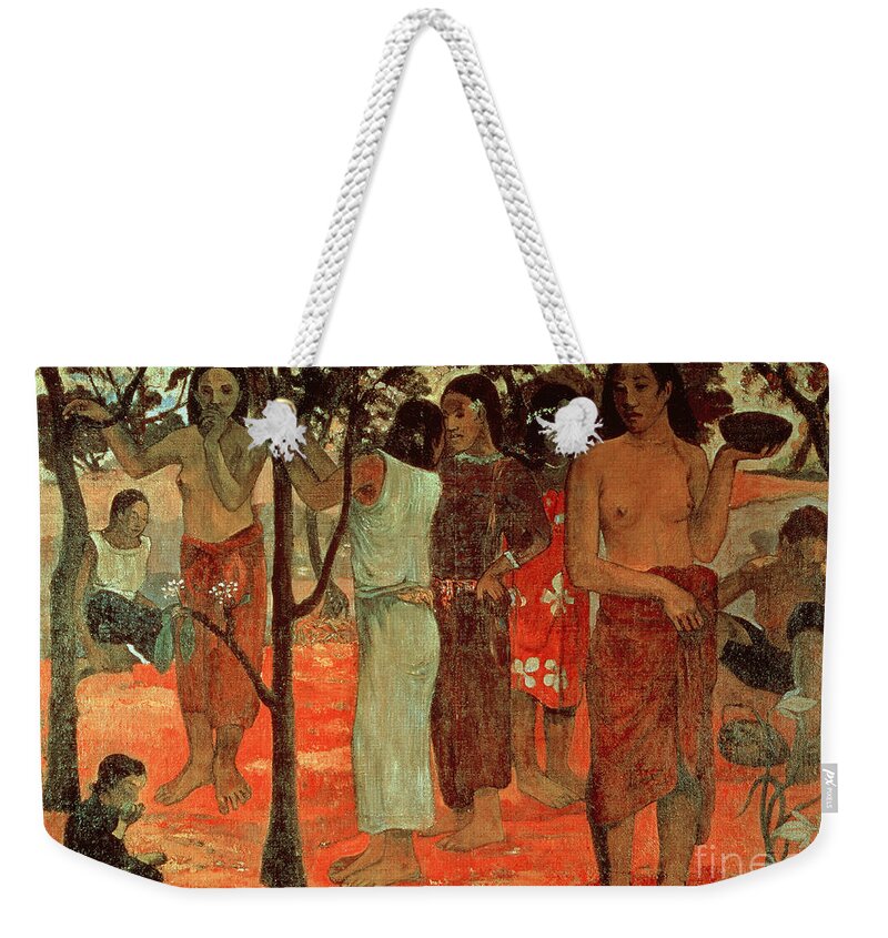 Delightful Days Weekender Tote Bag featuring the painting Delightful Days by Paul Gauguin
