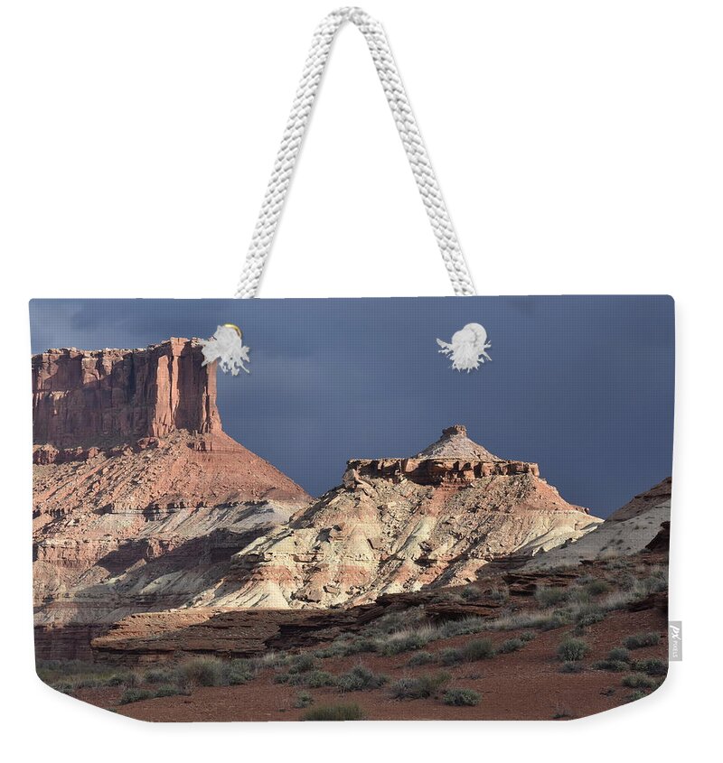 Desert Weekender Tote Bag featuring the photograph Desert Landscape by Ben Foster