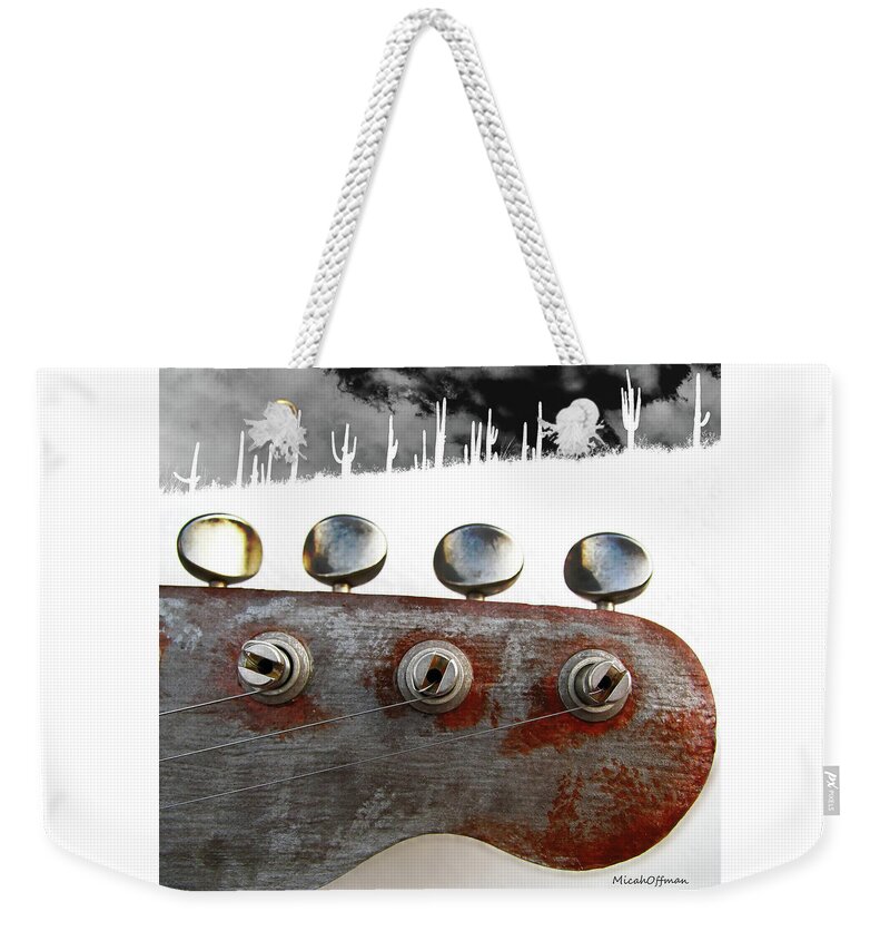 Rock And Roll Weekender Tote Bag featuring the digital art Desert Rock by Micah Offman