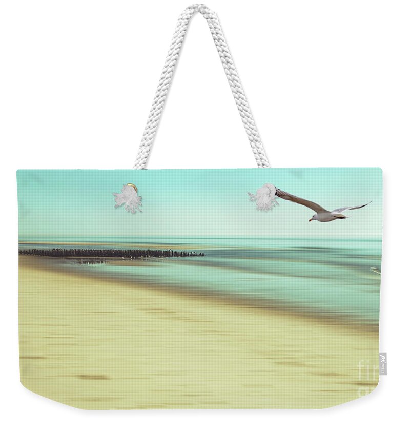 Beach Weekender Tote Bag featuring the photograph Desire Light Vintage2 by Hannes Cmarits