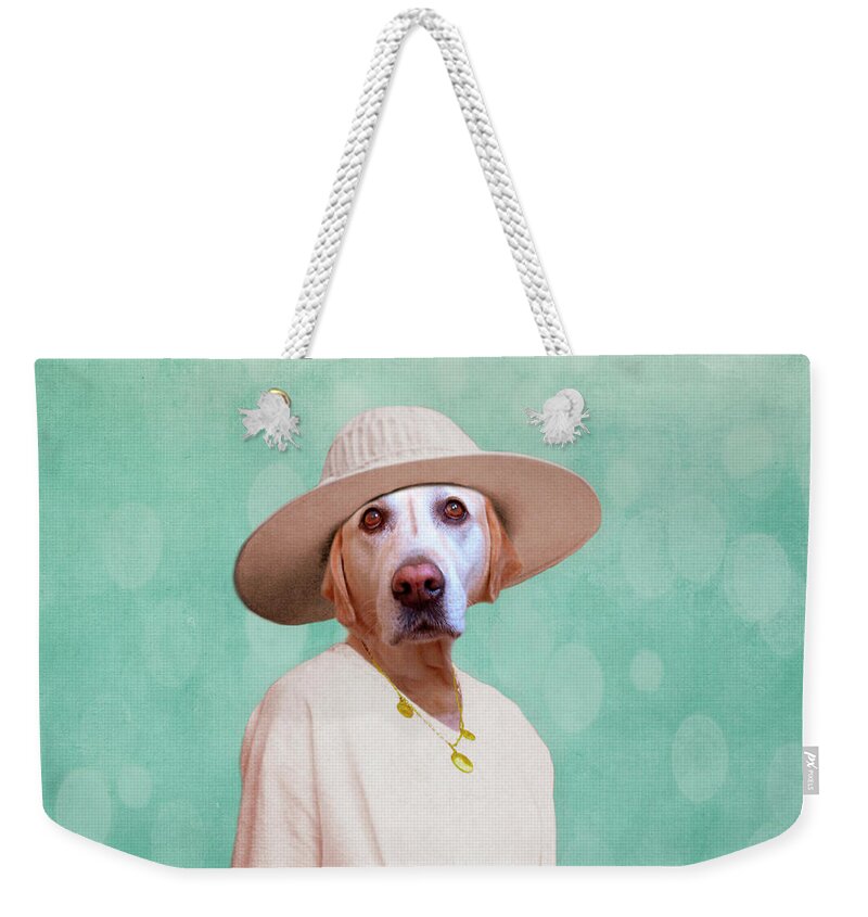 Dog Weekender Tote Bag featuring the digital art Desperate Housewife by Martine Roch