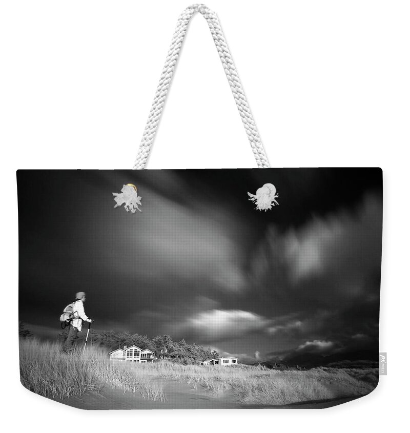 Infrared Weekender Tote Bag featuring the photograph Destination by William Lee