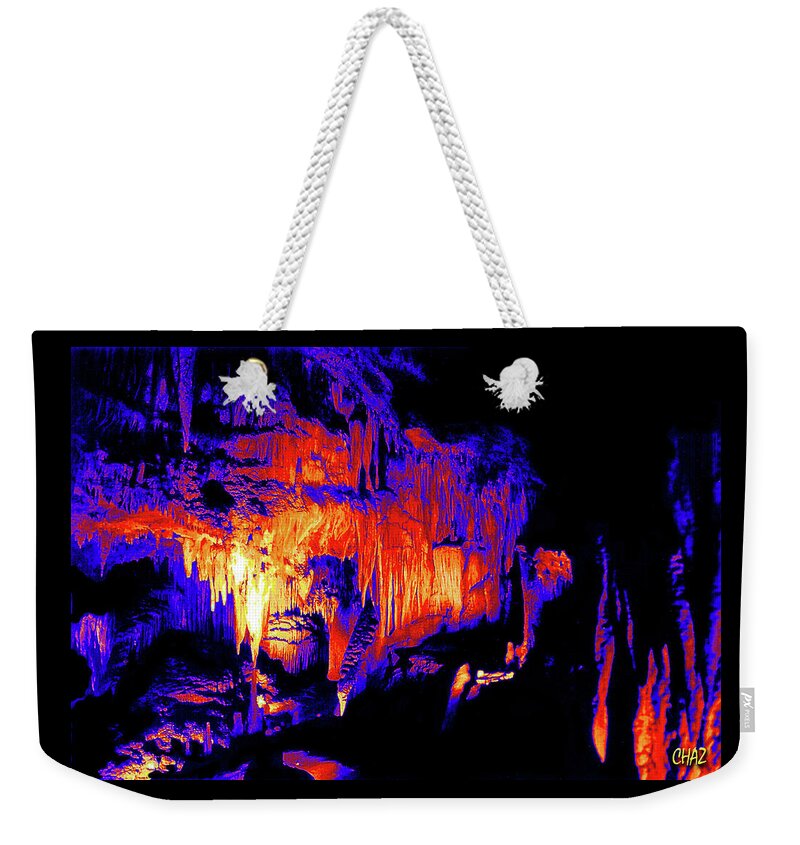 Cave Weekender Tote Bag featuring the painting Middle Earth in Color by CHAZ Daugherty