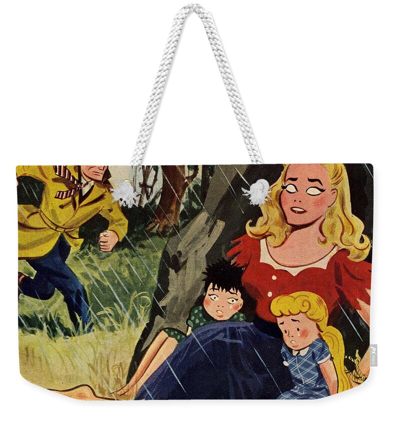 Dick Tracy Weekender Tote Bag featuring the digital art Dick Tracy by Super Lovely