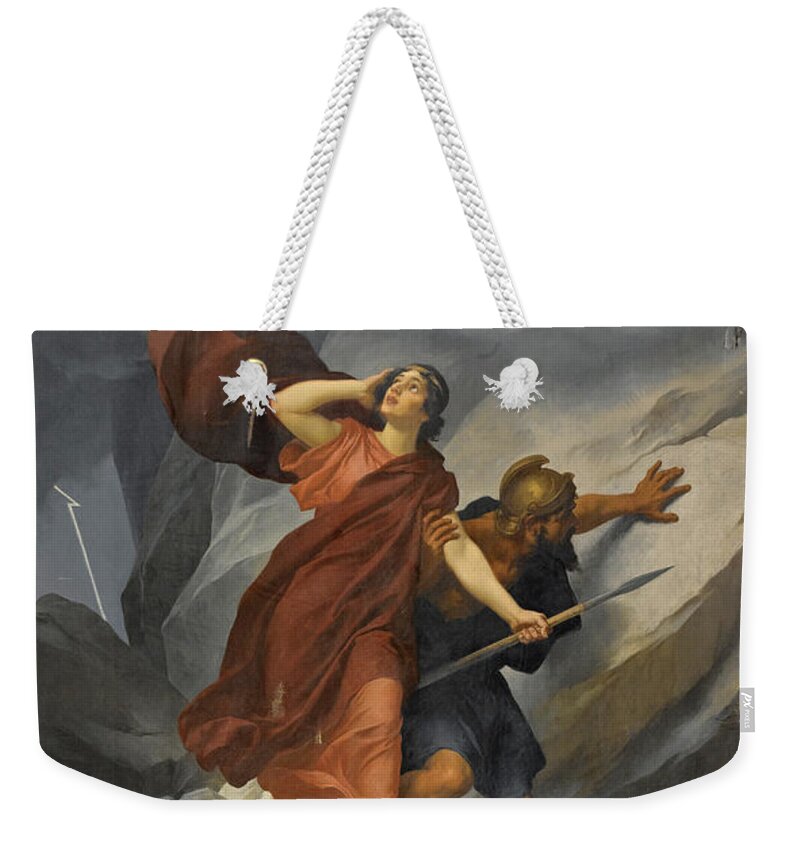 Andreas Groll Weekender Tote Bag featuring the painting Dido and Aeneas by Andreas Groll