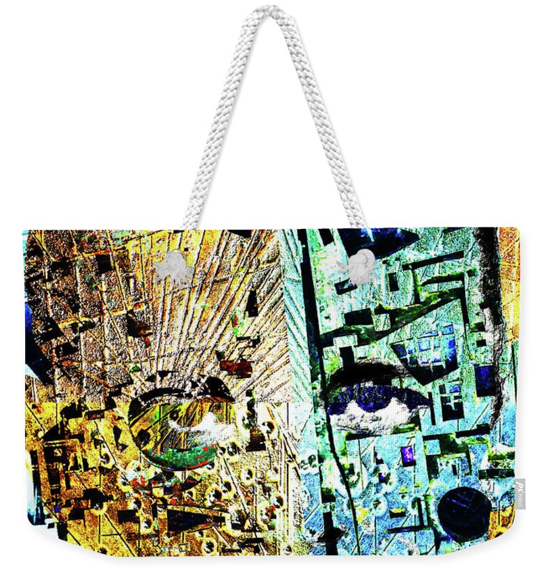 John Dillinger Weekender Tote Bag featuring the painting Dillinger by Tony Rubino