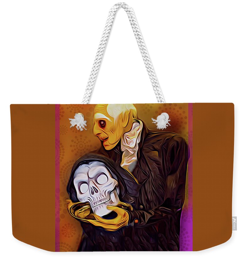 Halloween Weekender Tote Bag featuring the painting Dinner Is Served by Ted Azriel