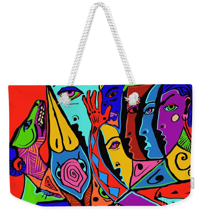  Weekender Tote Bag featuring the digital art Director of chaos by Hans Magden