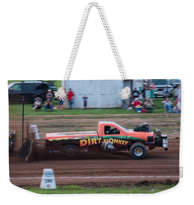 Dirt Donkey Weekender Tote Bag featuring the photograph Dirt Donkey by Holden The Moment