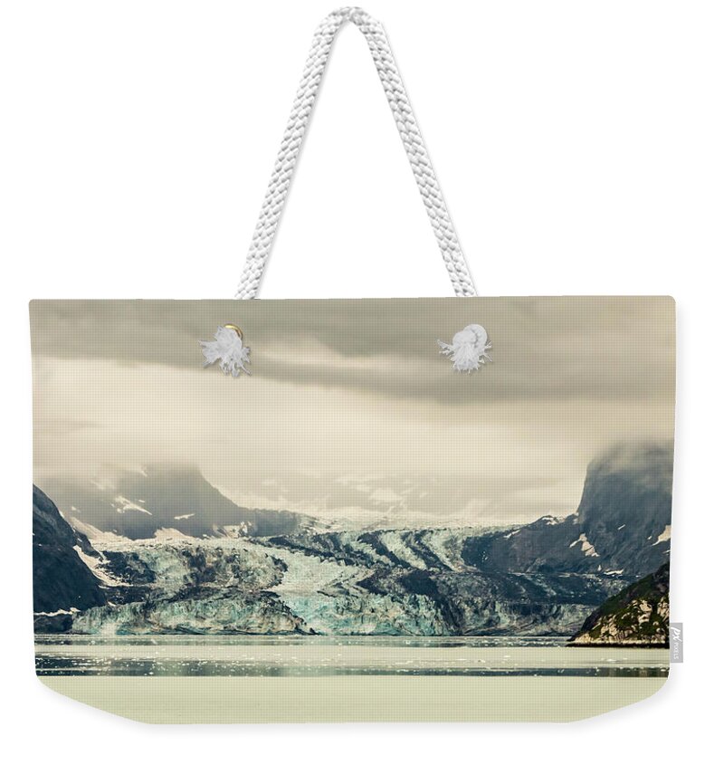 Mountains Weekender Tote Bag featuring the photograph Dirty Glacier by Ed Clark