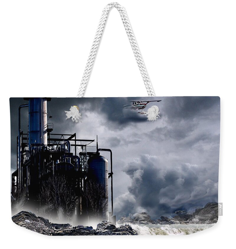 Pulp Weekender Tote Bag featuring the photograph Disaster, In Plane View by Vivian Martin