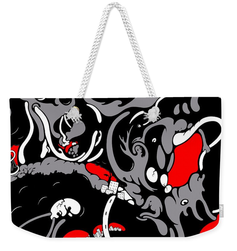 Female Weekender Tote Bag featuring the digital art Diversion by Craig Tilley