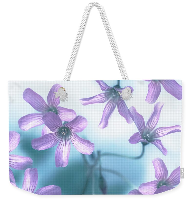 Flowers Weekender Tote Bag featuring the pyrography Dizziness by Hanna Tor