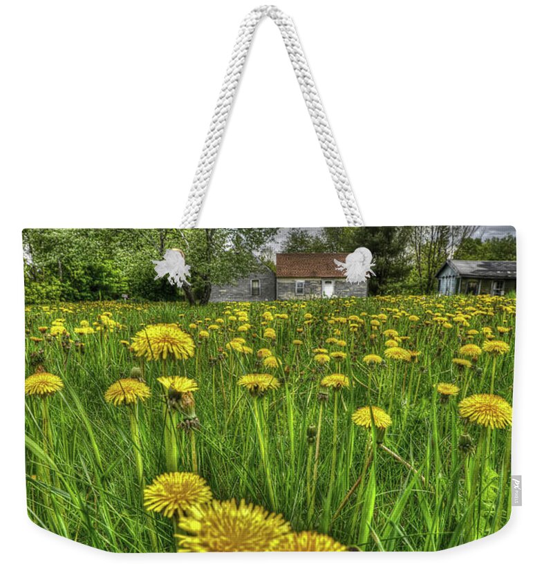 Dandelions Weekender Tote Bag featuring the photograph Dlion Delit by Jeff Cooper