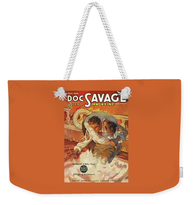 Doc Savage The Black Spot Weekender Tote Bag