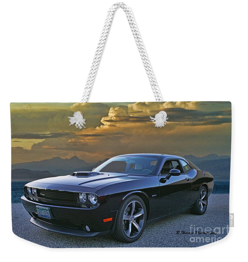  Weekender Tote Bag featuring the photograph Dodge Challenger by Randy Harris