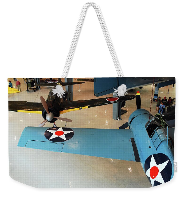 Pensacola Weekender Tote Bag featuring the photograph Dogfighters by James Kirkikis