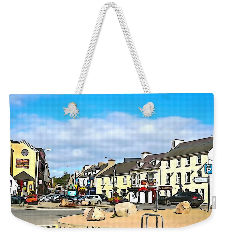 Town Weekender Tote Bag featuring the photograph Donegal Town by Norma Brock