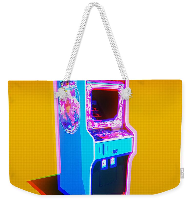Arcade Weekender Tote Bag featuring the painting Donkey Kong - 1981 Arcade Machine by Andrew Jones