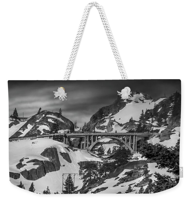 Donner Weekender Tote Bag featuring the photograph Donner Lake by Bruce Bottomley