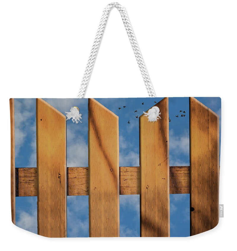 Don't Take A Fence Weekender Tote Bag featuring the photograph Don't Take A Fence by Paul Wear