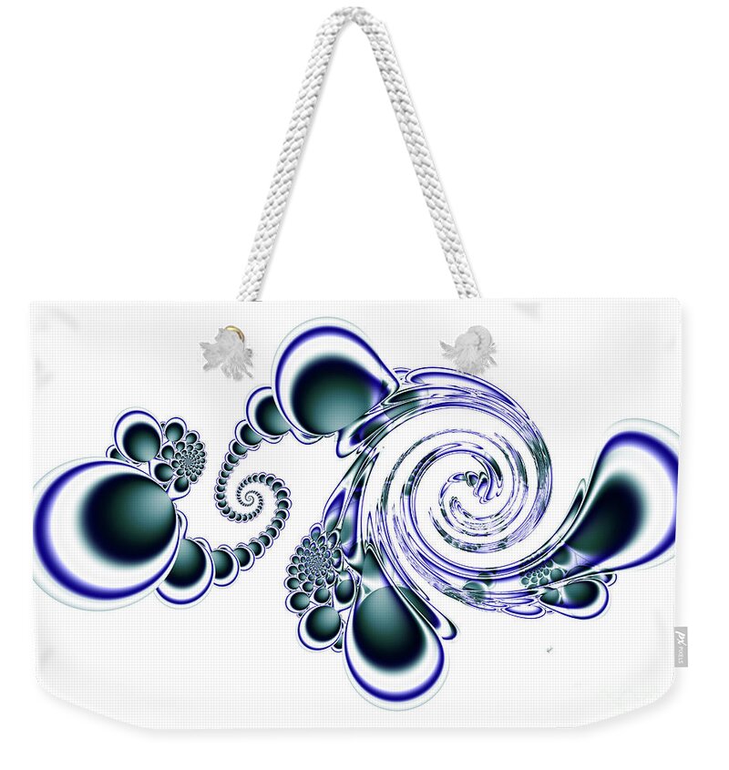 Doodle Weekender Tote Bag featuring the digital art Doodle 3 by Kimberly Hansen