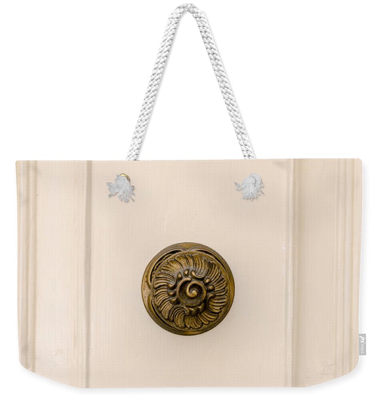 Ancient Weekender Tote Bag featuring the photograph Door Knobs of the world 29 by Sotiris Filippou