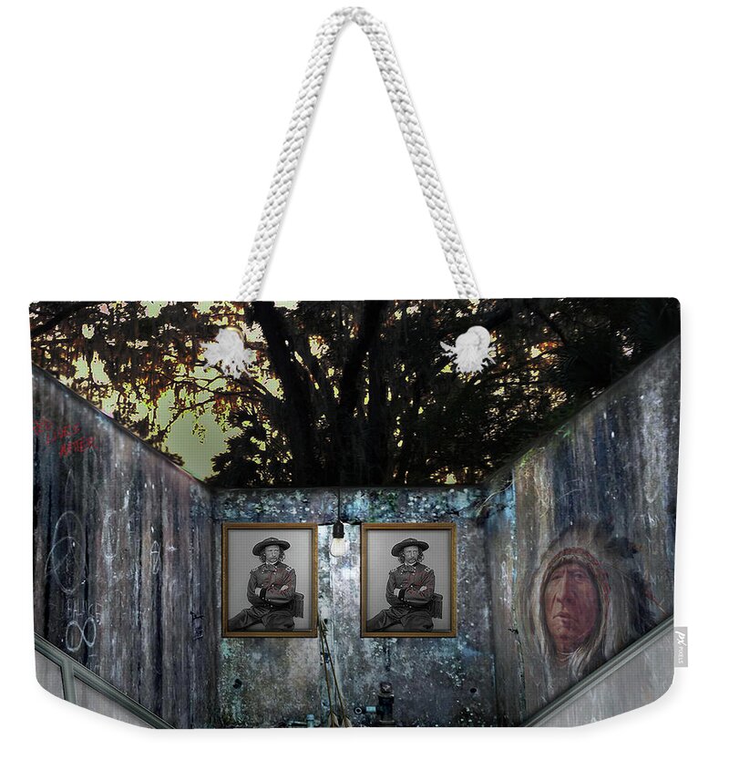 Mighty Sight Studio Weekender Tote Bag featuring the photograph Double Custer by Steve Sperry