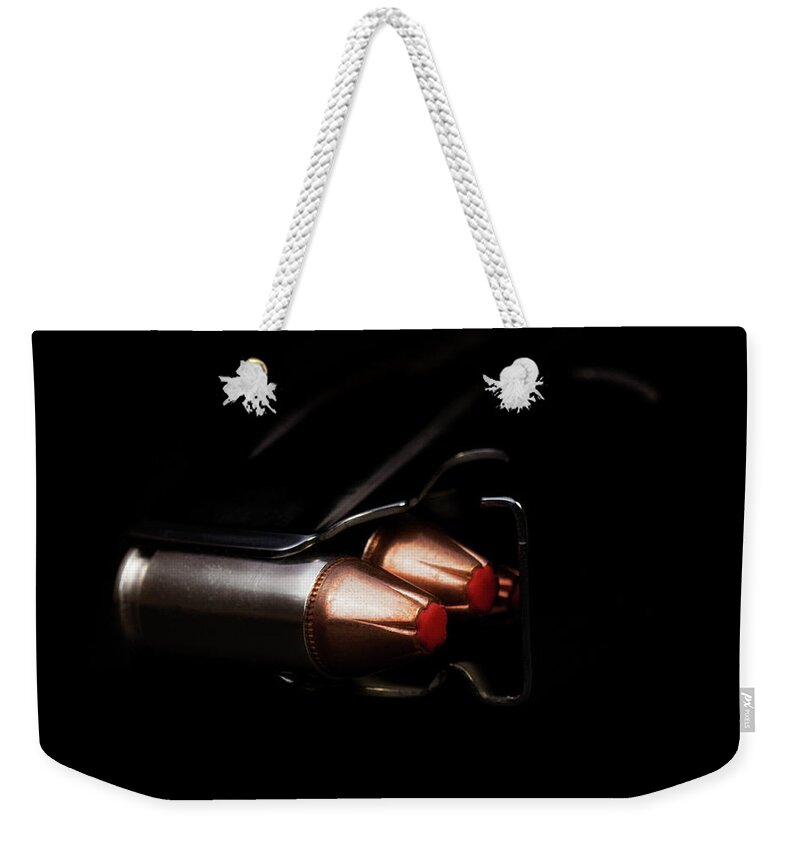 Ammo Weekender Tote Bag featuring the photograph Doublestack 9 by Tom Mc Nemar