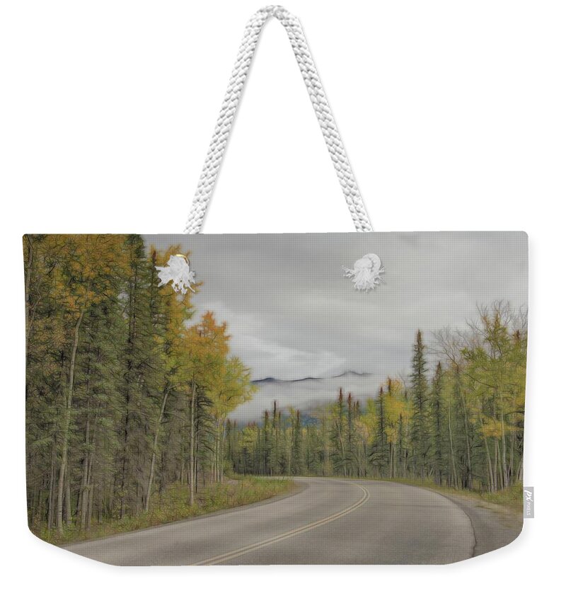 Denali Weekender Tote Bag featuring the photograph Down the Road by Patricia Dennis