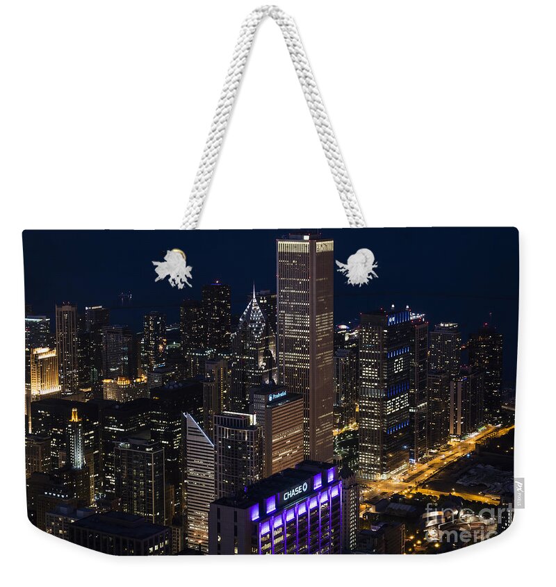 Chicago Weekender Tote Bag featuring the photograph Downtown Chicago by Andrea Silies