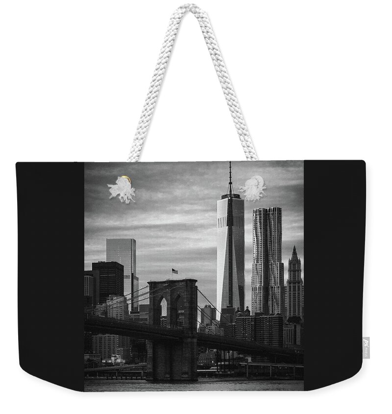 Nyc Weekender Tote Bag featuring the photograph Downtown N.Y.C. by Peter J DeJesus