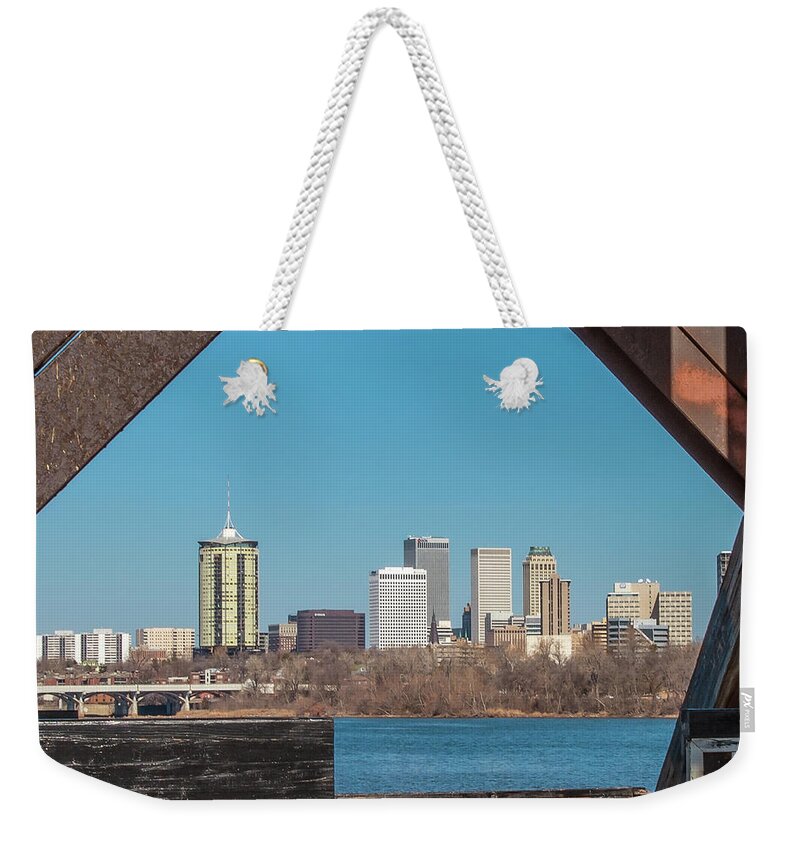Tulsa Weekender Tote Bag featuring the photograph Downtown Tulsa by Bert Peake