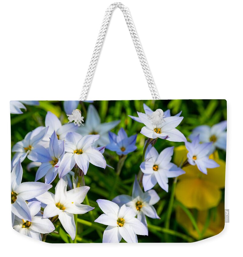 Steven Green Weekender Tote Bag featuring the photograph Downtown Wildflowers by SR Green