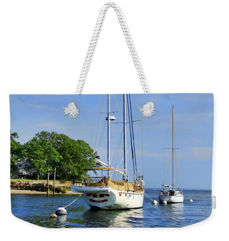 Sailboats Weekender Tote Bag featuring the photograph Drag Me Away by Xine Segalas