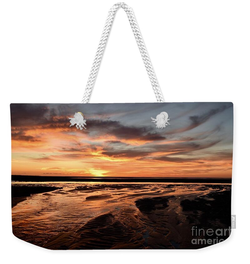 First Encounter Beach Weekender Tote Bag featuring the photograph Dramatic Encounters Collection 01 by Debra Banks
