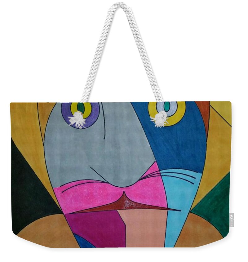Geo - Organic Art Weekender Tote Bag featuring the painting Dream 316 by S S-ray