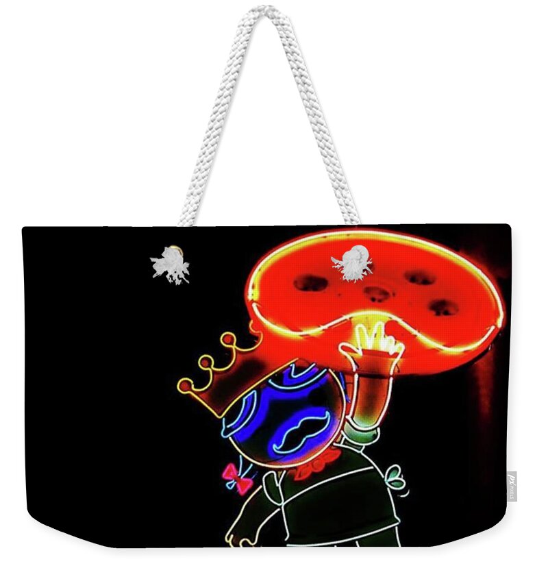 Cute Weekender Tote Bag featuring the photograph Dreaming Of Going On The Post Holiday by Austin Tuxedo Cat