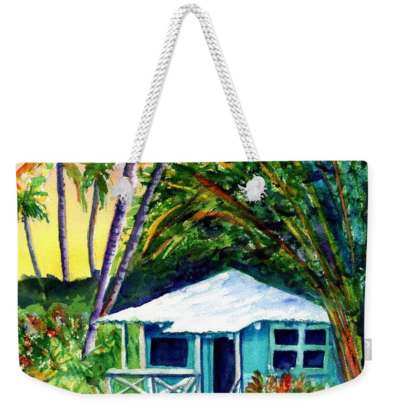 Kauai Weekender Tote Bag featuring the painting Dreams of Kauai 2 by Marionette Taboniar