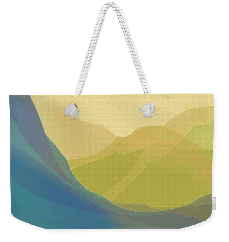 Landscape Weekender Tote Bag featuring the digital art Dreamscape by Gina Harrison
