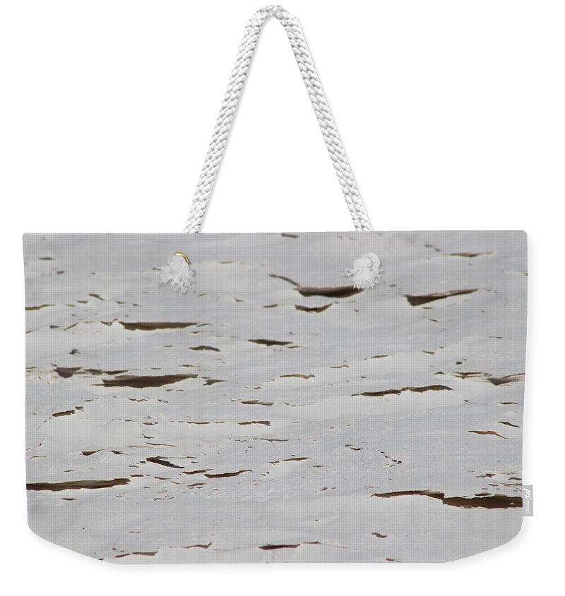 Layers Of Gypsum Sand Weekender Tote Bag featuring the photograph Dried Layers of Fine Gypsum Sands by Colleen Cornelius