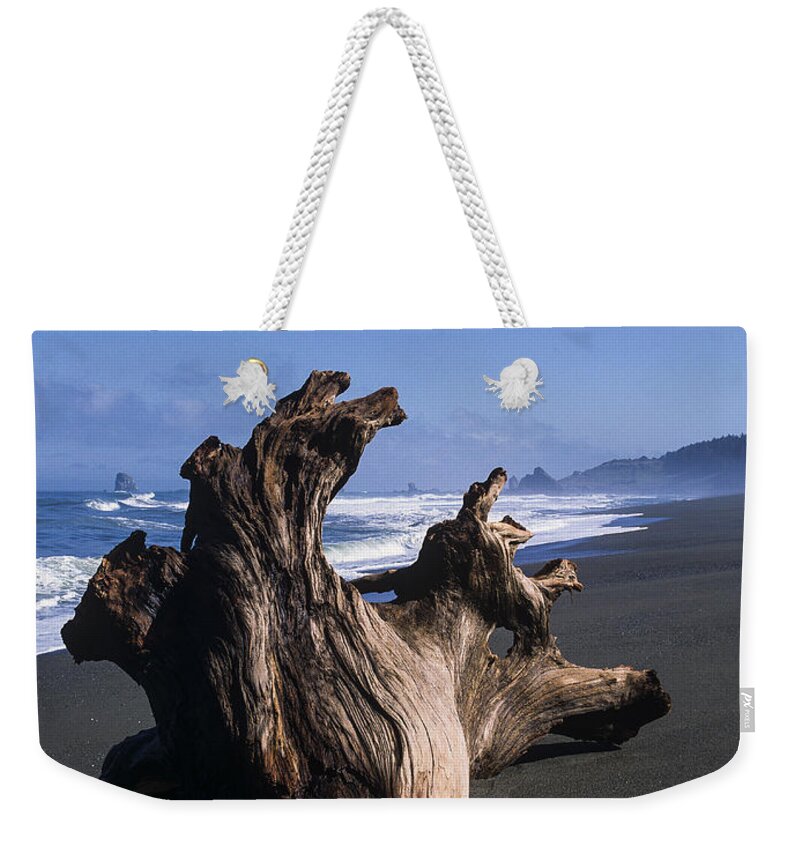 Beach Weekender Tote Bag featuring the photograph Driftwood by Robert Potts