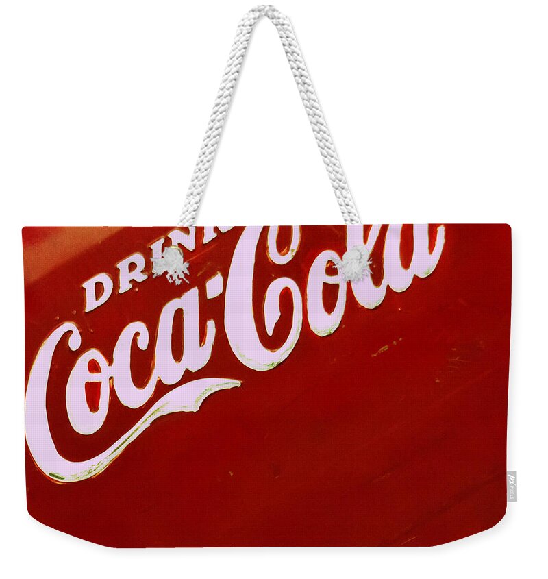 Coca Cola Weekender Tote Bag featuring the photograph Drink Coke by Heidi Smith
