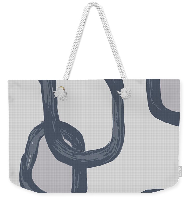 Minimal Weekender Tote Bag featuring the painting Dry Brush 3 by Cortney Herron