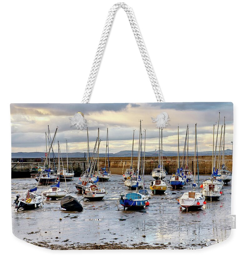 Dry Weekender Tote Bag featuring the photograph Dry Harbor. by Elena Perelman