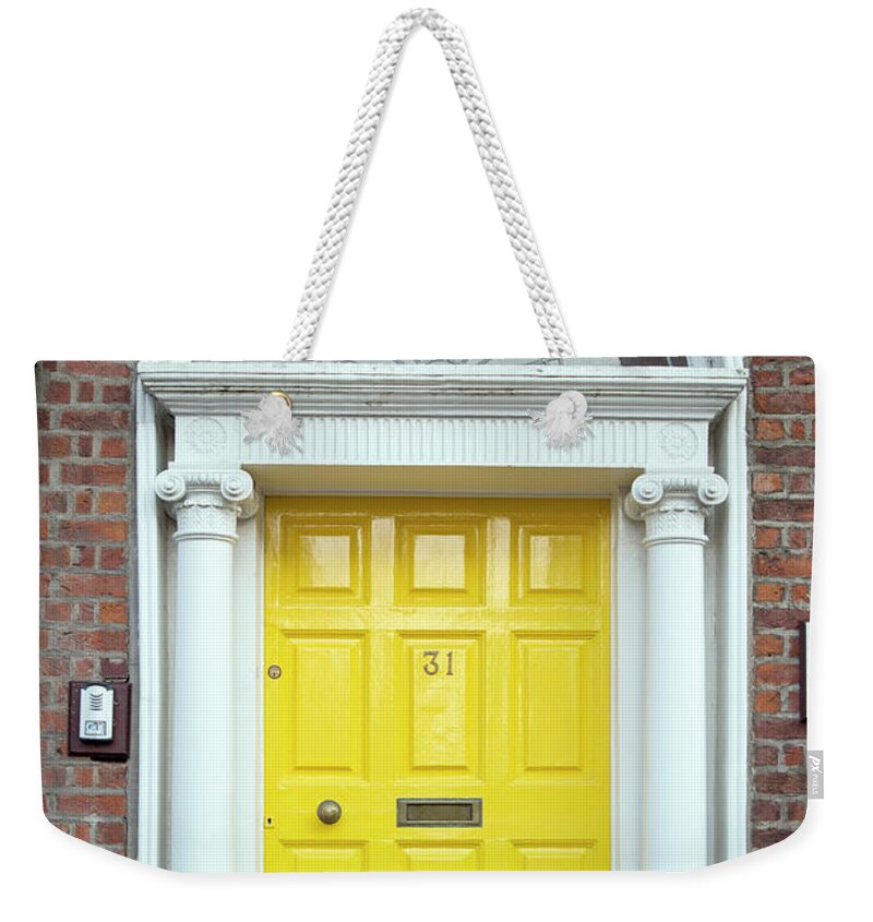 Dublin Weekender Tote Bag featuring the photograph Dublin Door X by Brian Jannsen