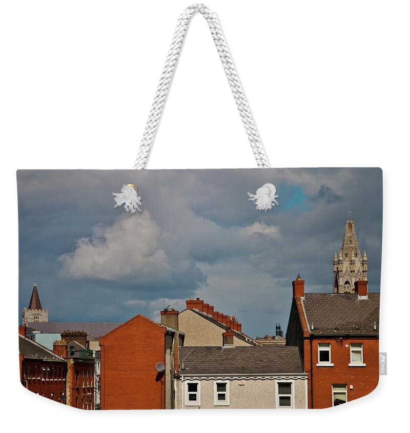 Dublin Weekender Tote Bag featuring the photograph Dublin Rooftops by Marisa Geraghty Photography